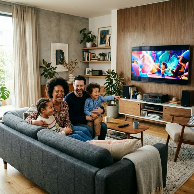 Family enjoying All America Dish